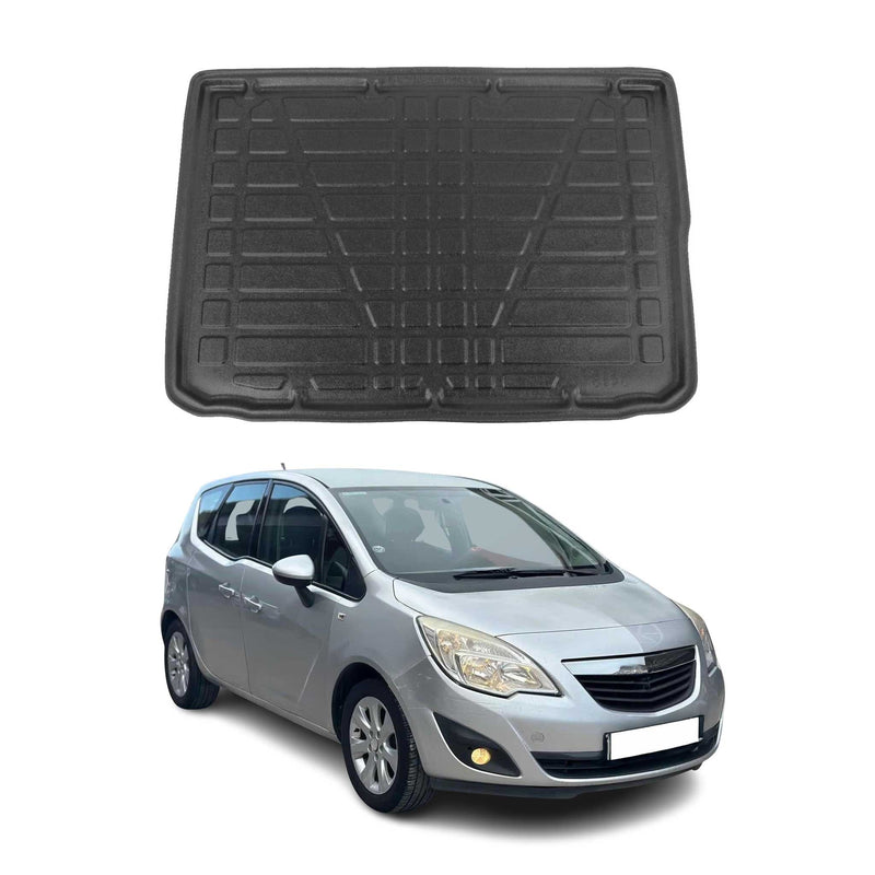 Tapis de Coffre pour Opel Meriva B 2010-2017 en TPE Noir