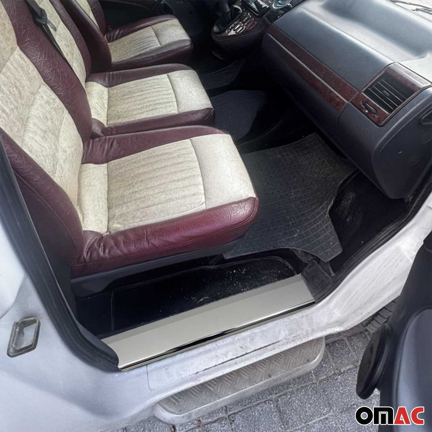 Couverture de Seuil de porte pour Mercedes Vito W638 1996-2003 inox chromé 3 Pcs