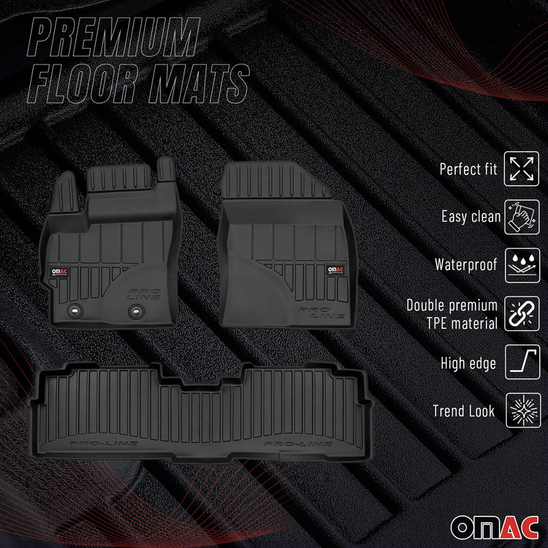 Tapis de Sol pour Toyota Verso 2009-2018 TPE Noir