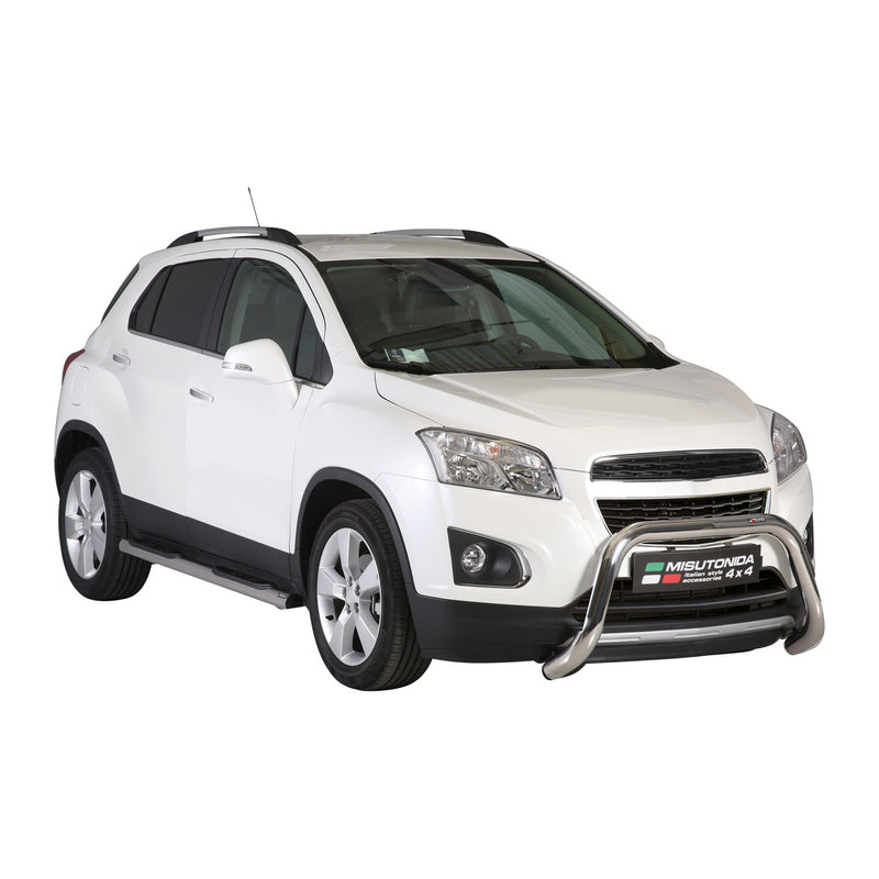 Pare-buffle Avant pour Chevrolet Trax 2013-2016 76 mm en Acier Gris