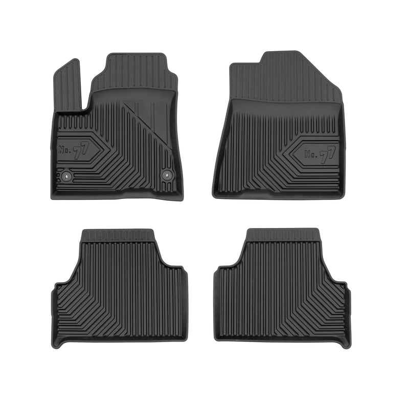 Tapis de Sol de Voiture pour Kia Soul EV II 2020-2023 TPE Imperméable Noir 4Pcs
