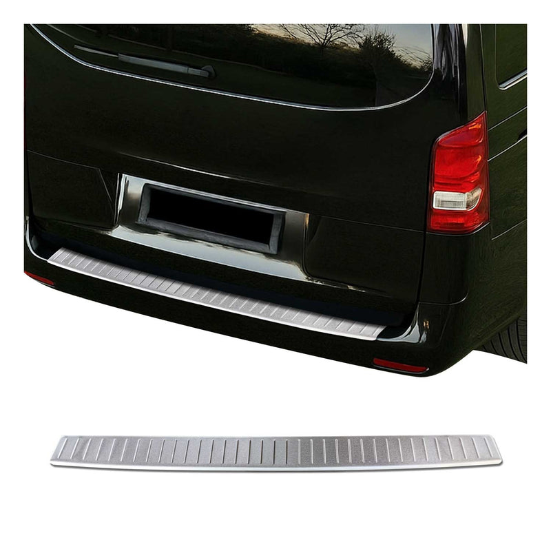 Protection Seuil de Pare-chocs Arriére pour Mercedes Vito W447 2014-2025 Brossé