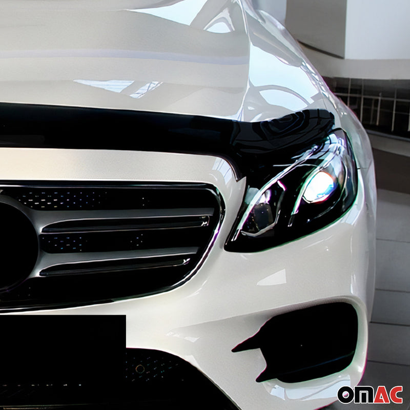 Deflecteurs d'air capot de voiture pour Mercedes E Klasse 2016-23 Acrylique Noir