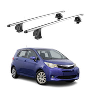 Barres de toit transversales Alu pour Subaru Trezia 2011-2016 TÜV 75kg Gris 2Pcs