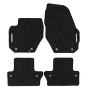 Tapis de sol pour Volvo S60 II 2010-2018 / V60 I 2010-2018 Velours Noir 4Pcs