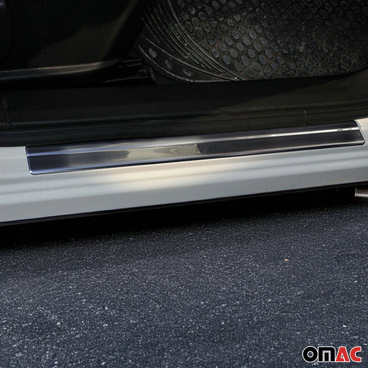 Couverture de Seuil de porte pour Nissan Qashqai 2006-2014 acier inox chromé 4x