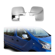 Coques de Rétroviseurs pour Renault Trafic III 2016-2024 en ABS Argent