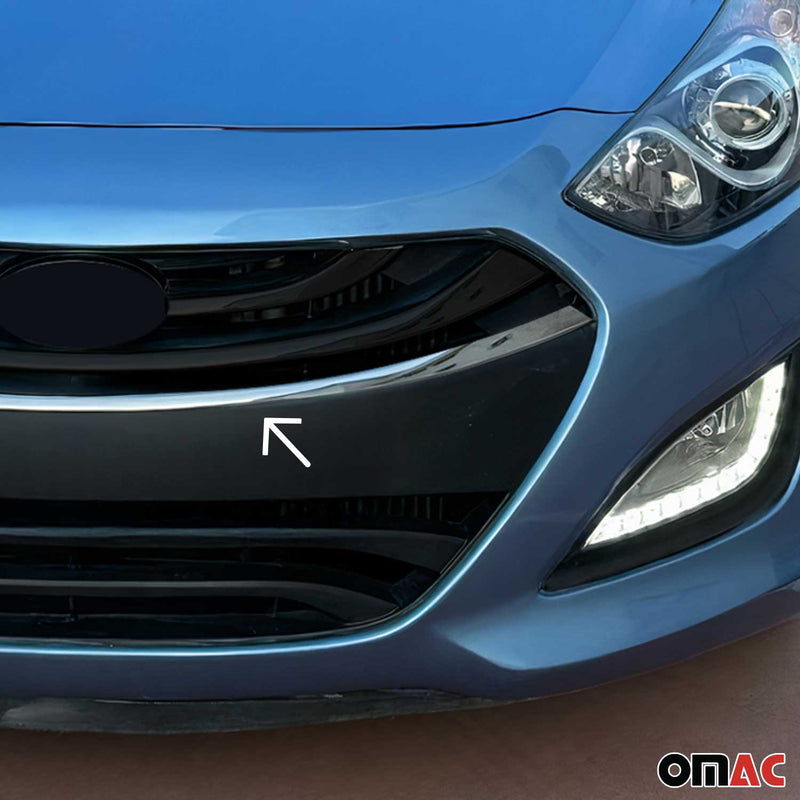 Grille de calendre pour Hyundai i30 2012-2017 inox 1x