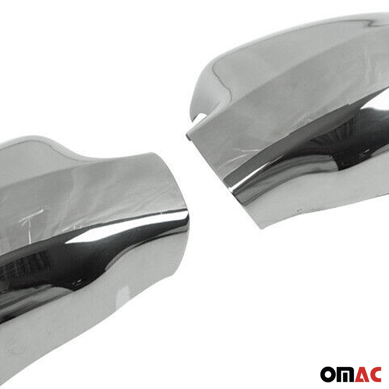 Coques de Rétroviseurs pour Dacia Logan MCV 2006-2013 en Acier Chromé Argent