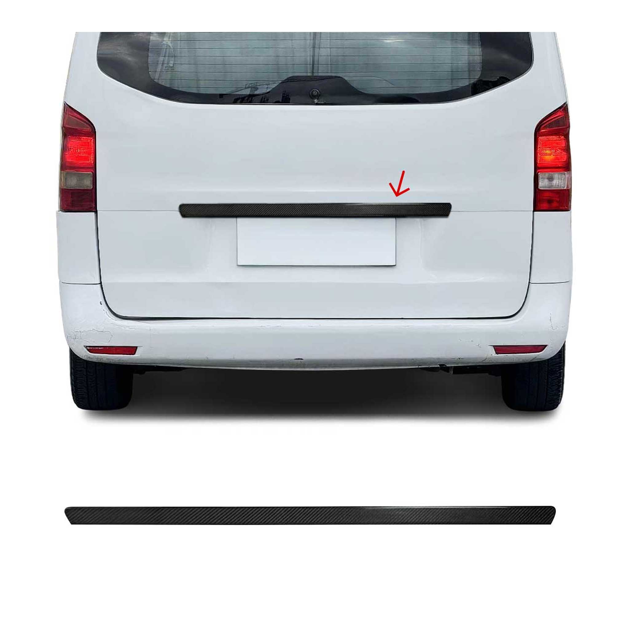 Poignée de Coffre Arrière pour Mercedes Vito W447 2014-2026 Carbone