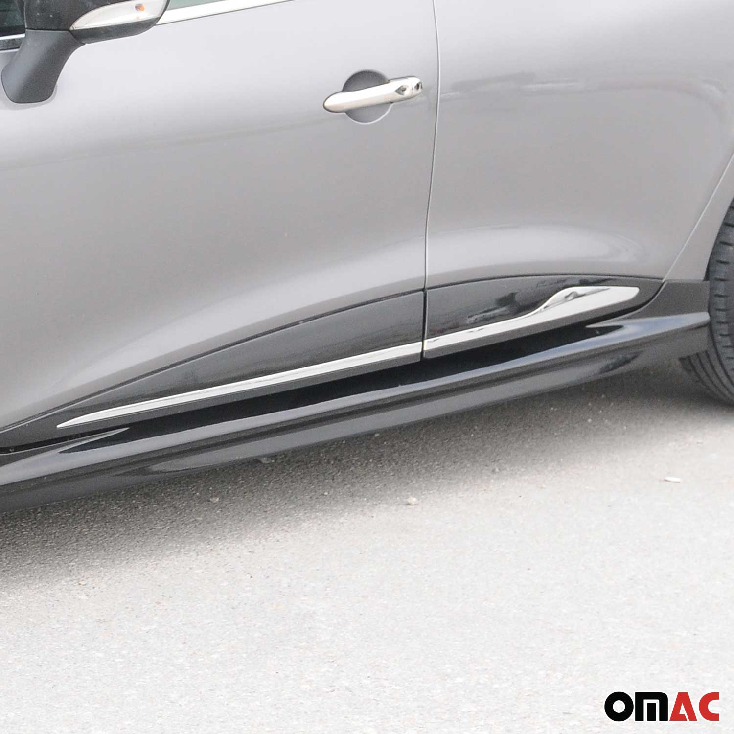 Garniture Baguette de porte latérale pour Renault Clio 2012-2019 chromé inox