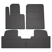 OMAC Tapis de Sol pour Hyundai Santa Fe 2015-2018 Caoutchouc Noir