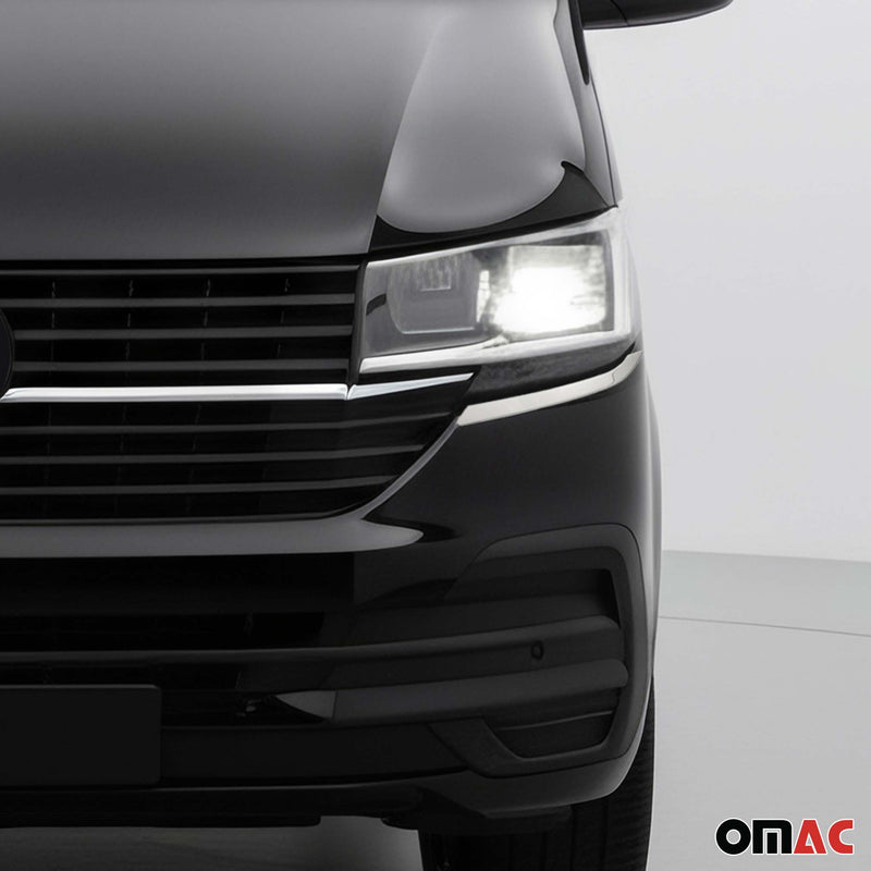 Baguettes de Phare Avant pour VW T6.1 Transporter tout 2019-2024 chromé inoxy