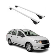 Barres de toit Transversales pour Dacia Logan MCV 2012-2024 Fer Argent