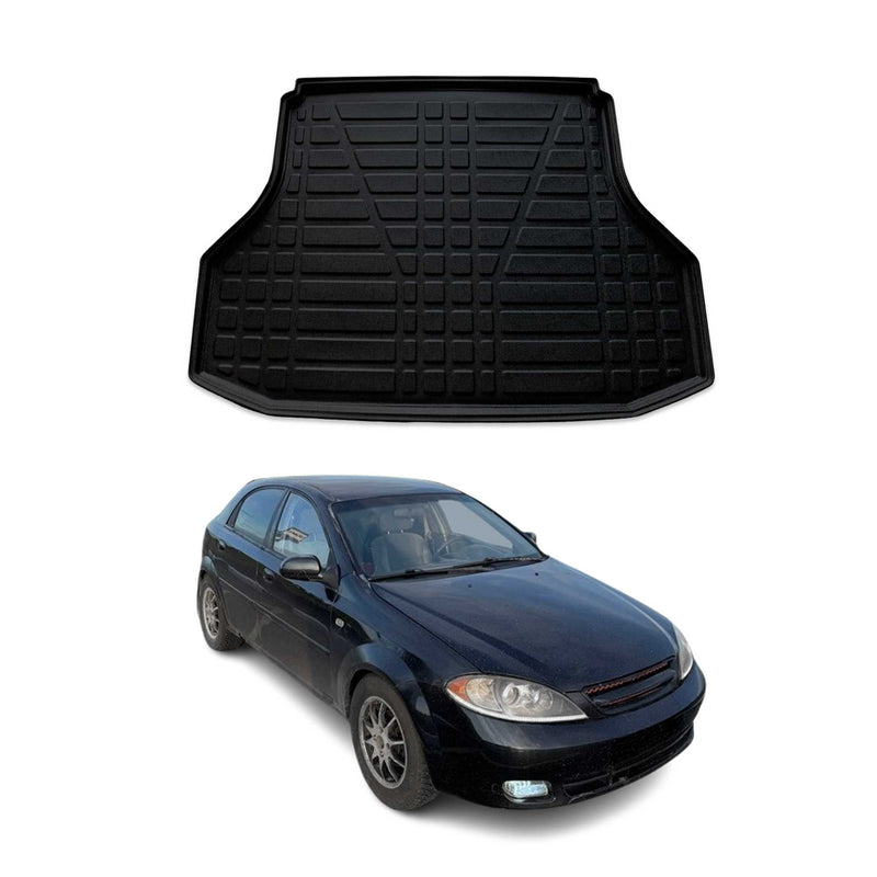 Tapis de Coffre pour Chevrolet Lacetti 2004-2011 HB en TPE Noir