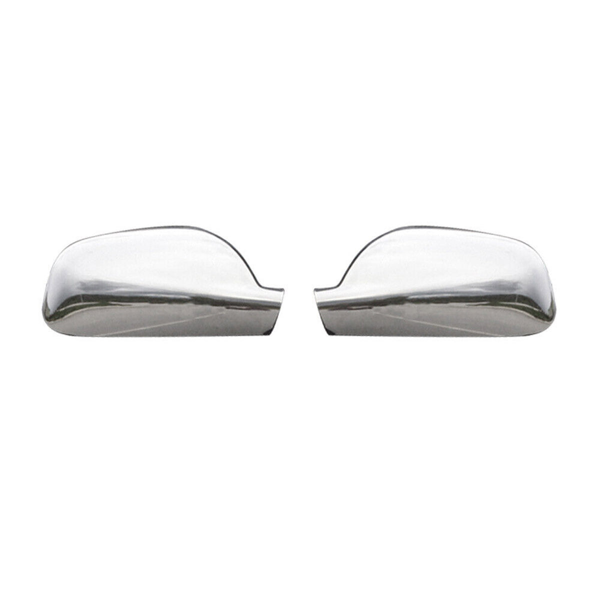 Coques de Rétroviseurs pour Peugeot 407 2004-2010 en Acier Chromé Argent