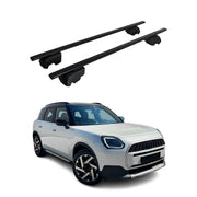 Barres de toit Transversales pour Mini Countryman U25 2024-2026 Acier Noir 2Pcs