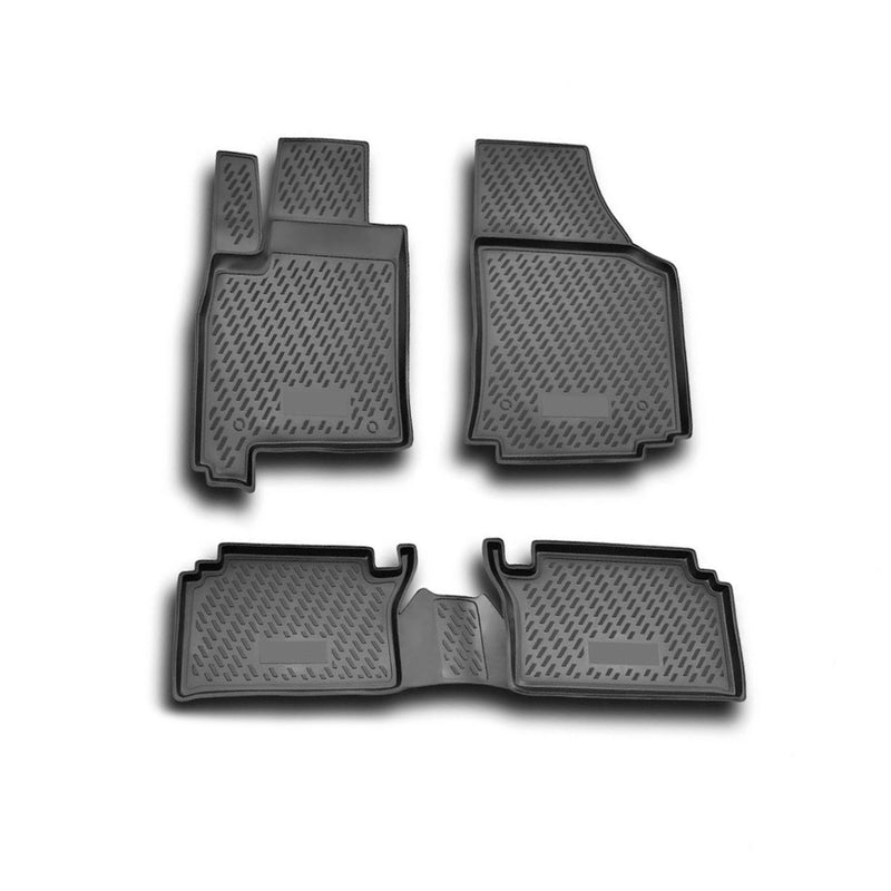 OMAC Tapis de sol pour Opel Meriva A 2002-2010 sur mesure en caoutchouc Noir