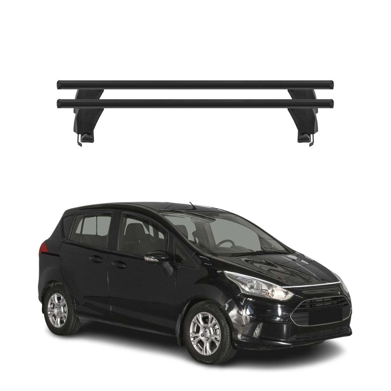 Menabo Barres de toit Transversales pour Ford B-Max 2012-2017 Noir ABE 2x