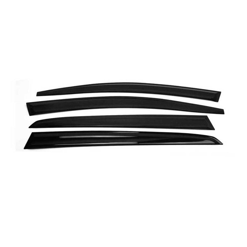Déflecteurs de Vent pluie d'air pour Nissan Juke 2010-2019 Acrylique Noir 4 Pcs