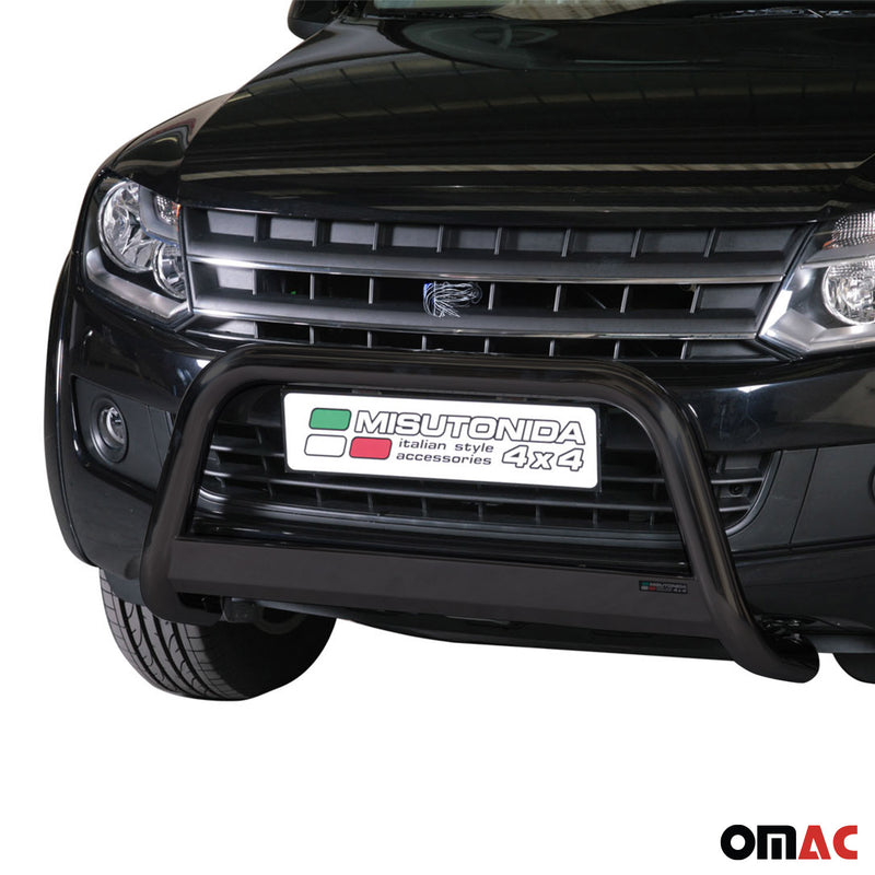 Pare-buffle Avant pour VW Amarok Trendline 2010-2016 63 mm en Acier Noir