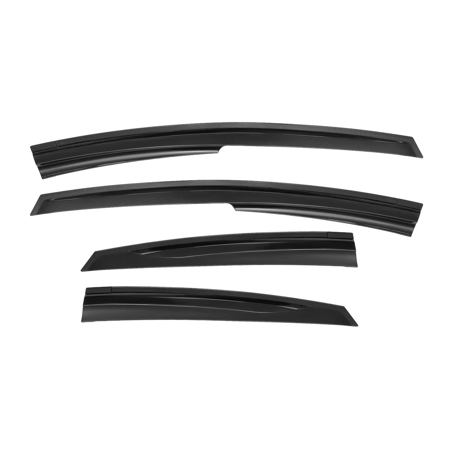 Déflecteurs de Vent pluie d'air pour Toyota Prius 2012-2015 Acrylique Noir 4 Pcs