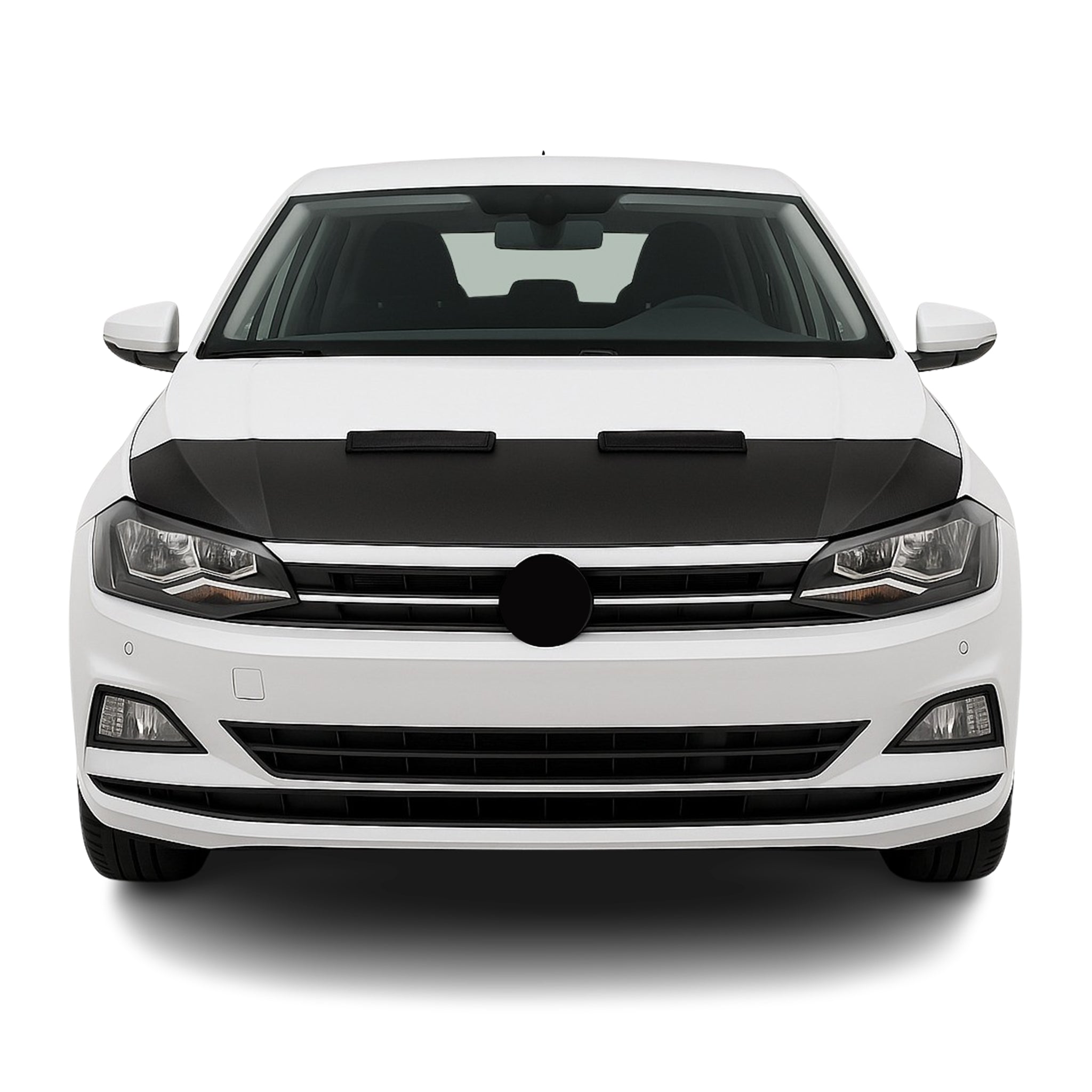 Protège Capot pour VW Polo 2017-2026 Masque de voiture vinyle Noir