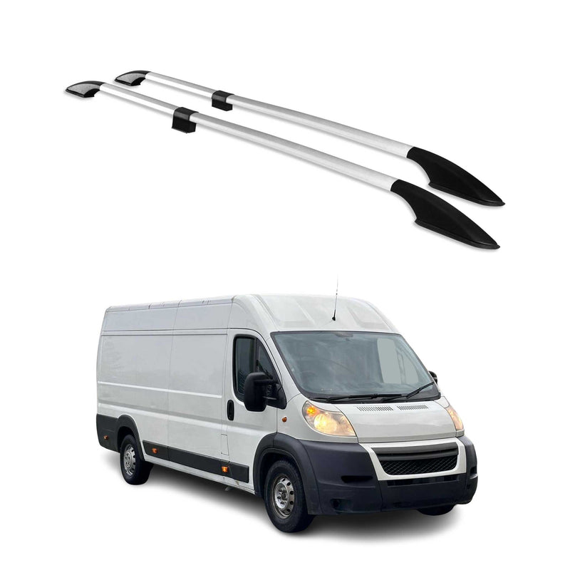 2006-2024 Citroen Jumper Barres de toit longitudinales  L3 H2 Alu Gris