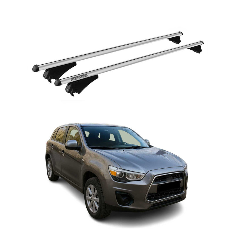 Tiger Barres de toit transversales pour Mitsubishi Outlander Sport 10-15 Gris