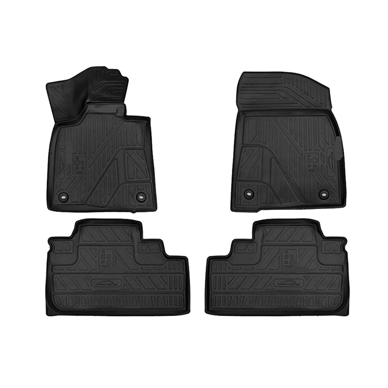 Tapis de sol pour Lexus RX 2015-2024 en caoutchouc TPE 3D Noir 4Pcs