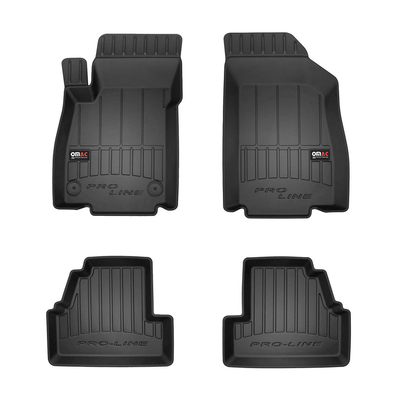 OMAC Tapis de sol en caoutchouc pour Opel Mokka Mokka X 2012-2020 Noir Premium