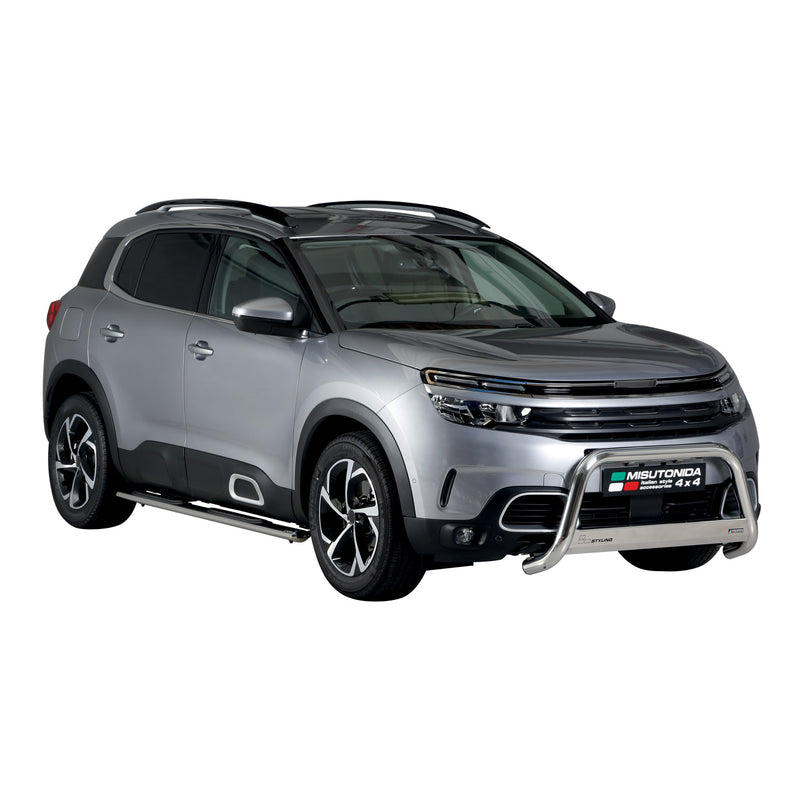 Pare-buffle Avant pour Citroen C5 Aircross 2018-2022 63 mm en Acier Gris