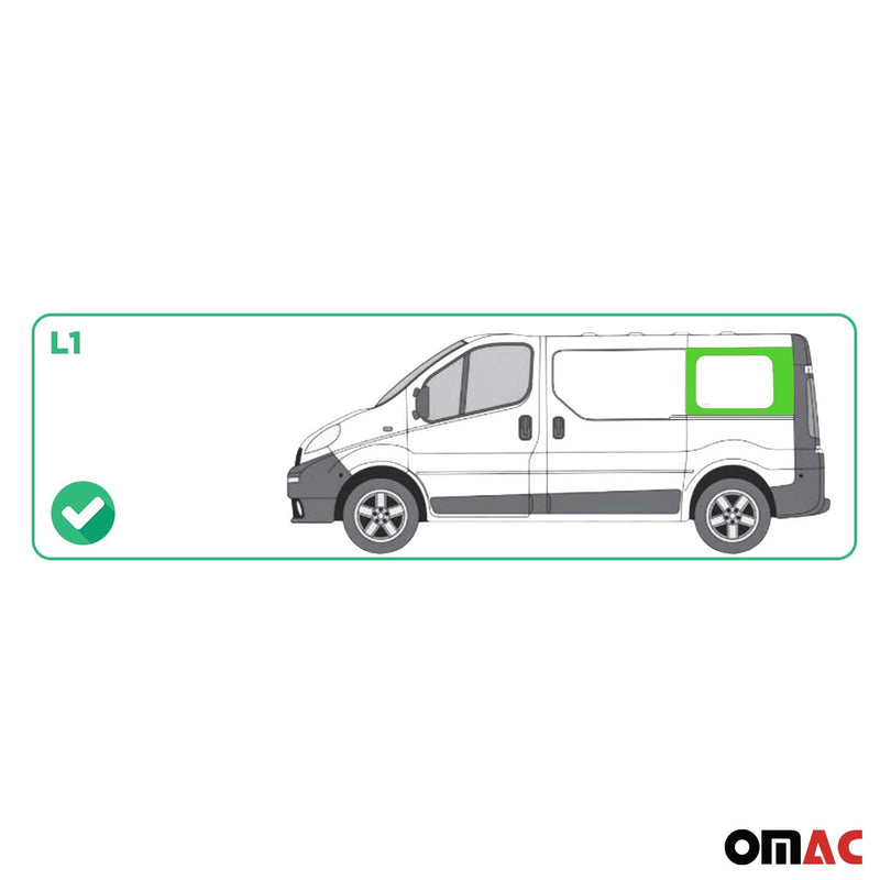 Vitre de Porte pour Opel Vivaro 2001-2014 L1 Arrière Droit Porte coulissante
