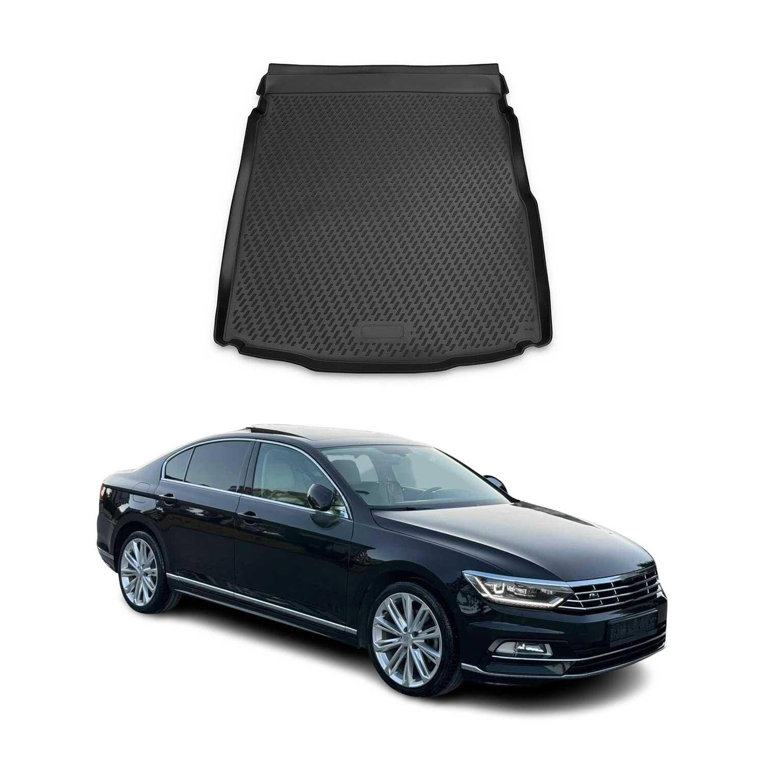 OMAC Tapis de coffre pour Volkswagen Passat B8 Berline 2015-2023 en caoutchouc