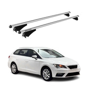 Tiger Barres de toit transversales pour Seat Leon III 2012-2020 Gris