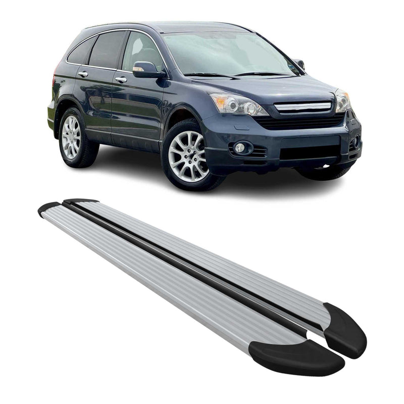 Marchepieds Latéraux pédale pour Honda CR-V 2007-2012 Aluminium Argent 2Pcs