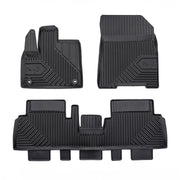 Tapis de Sol de Voiture pour Peugeot e-Rifter 2021-2026 TPE Imperméable 3Pcs