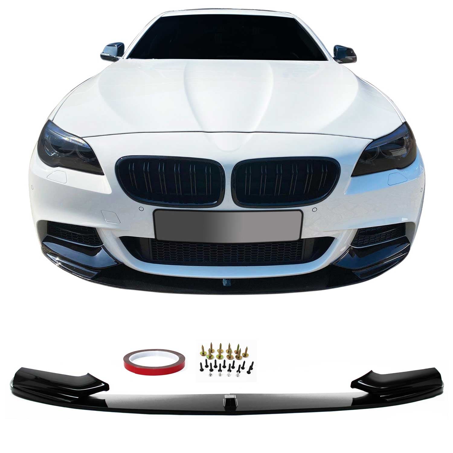 JOM Lèvre de spoiler avant convient pour BMW Series 5 F10 Limo F11 Touring 10-17