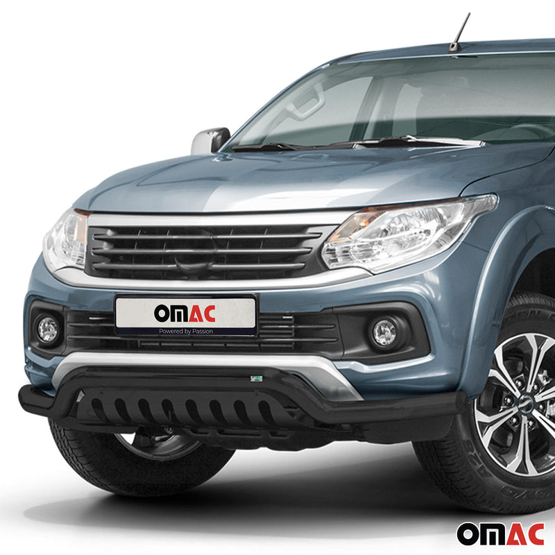 Pare-Buffle Avant Pour Fiat Fullback 2016-2019 Acier Noir