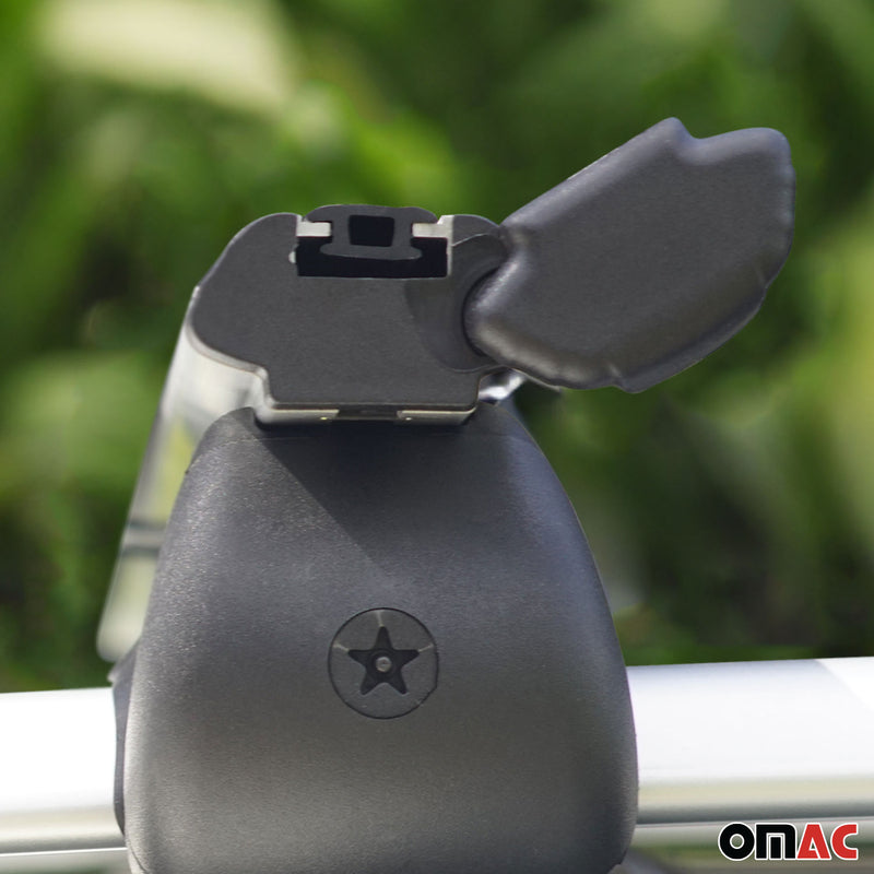 Barres de toit Transversales pour Subaru Crosstrek 2025 en Alu Noir ABE