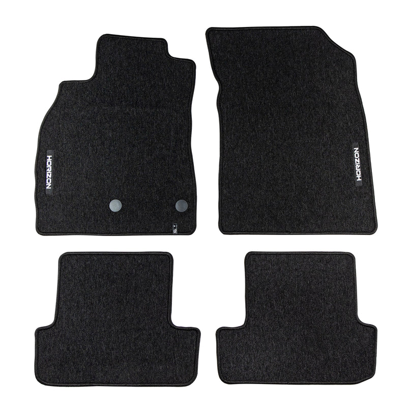 Tapis de Sol de Voiture pour Renault Megane III 2008-2016 Velours Noir 4Pcs