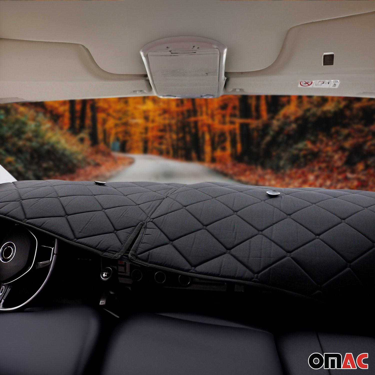 Rideaux pare-soleil d'isolation pour VW Crafter 2017-2026 Noir Tissu