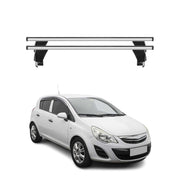 Menabo Barres de toit Transversales pour Opel Corsa 2011-2014 Gris ABE 2x