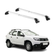 Barres de toit transversales pour Dacia Duster mk2 2018-2024 Gris Argenté 2x ABE