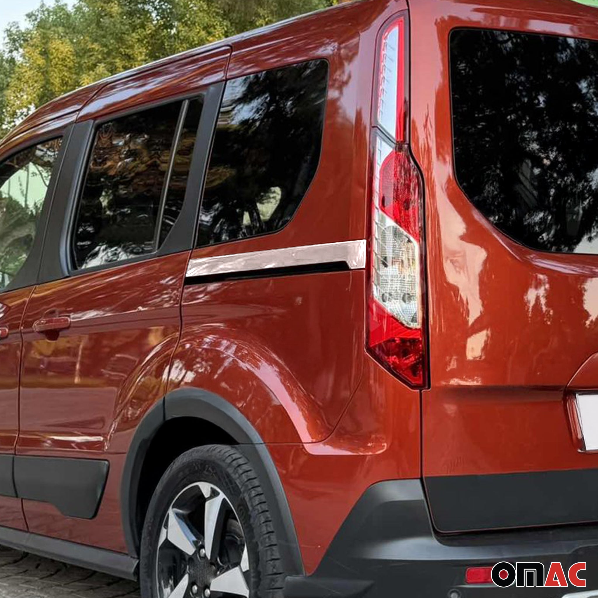 Bande de Porte latérale pour Ford Connect 2019-2021 L1 FL acier inoxydable 2Pcs