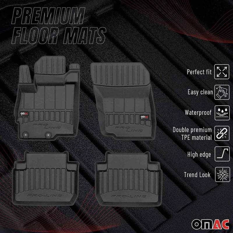 OMAC Tapis de sol en caoutchouc pour Mitsubishi Eclipse Cross 2017-2024 Premium