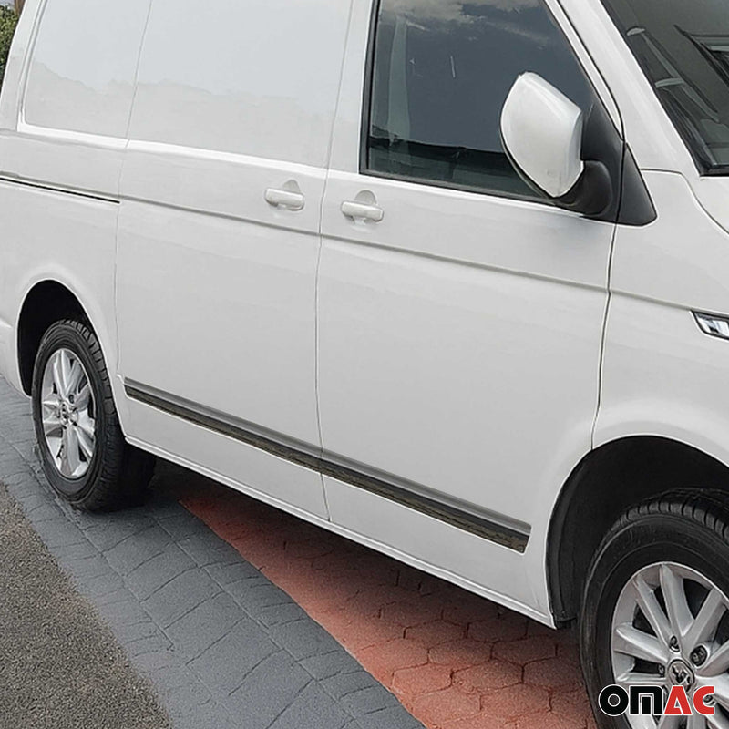 Garniture Baguette de porte latérale pour VW Transporter T5 T6 inox Foncé L1-LHD
