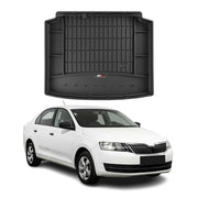 Tapis de Coffre pour Skoda Rapid Spaceback 2013-2019 TPE Noir