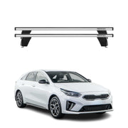 Menabo Barres de toit Transversales pour Kia Pro Cee'D 2019-2026 Gris ABE 2x