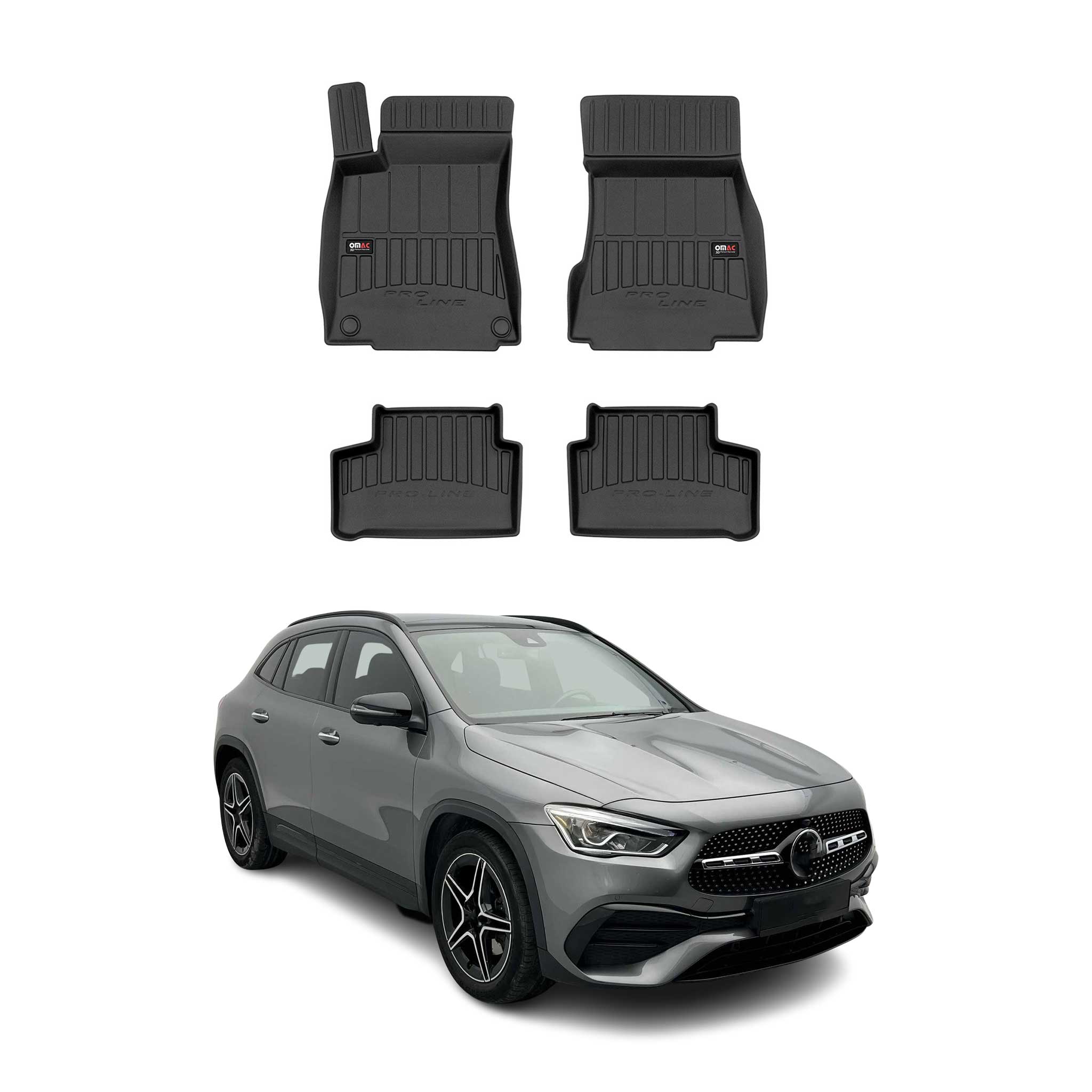 Tapis de Sol pour Mercedes Classe GLA H247 2020-2022 TPE Noir